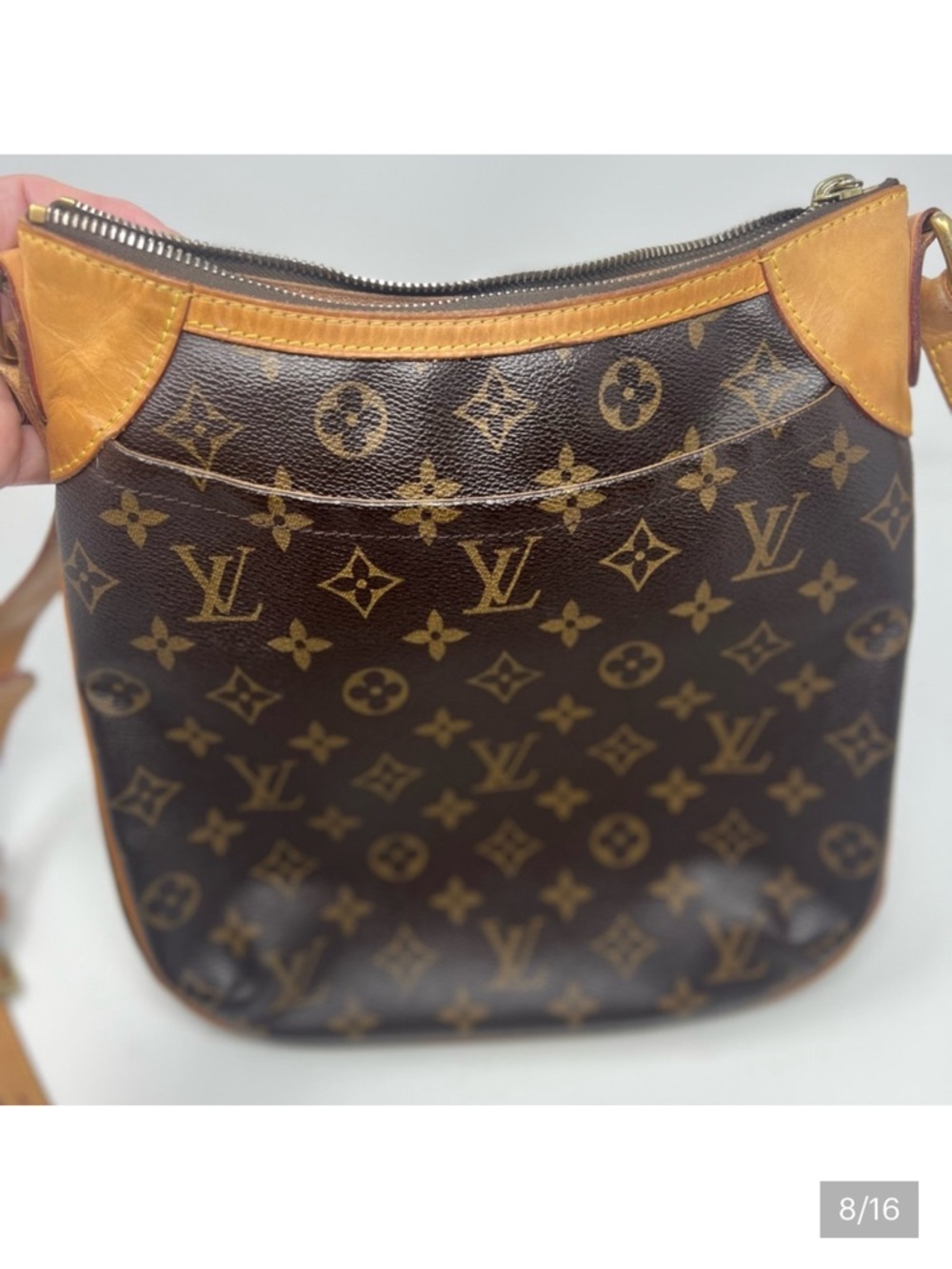 Louis Vuitton Odeon PM Monogram Canvas Crossbody with Vachetta Trim - Picture 6 of 15